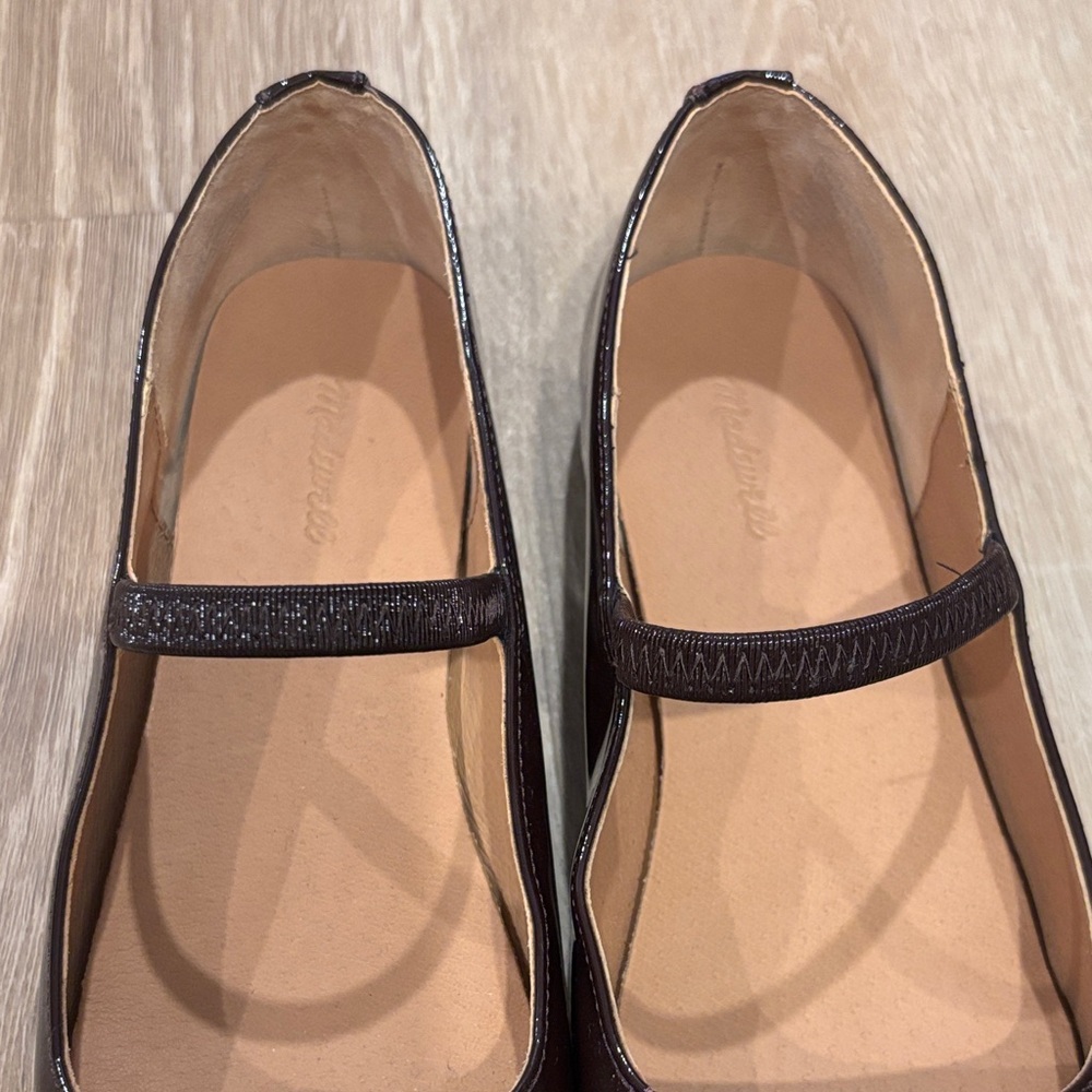 Madewell The Greta Ballet Flat Plum Size 7.5 New - Picture 3 of 8